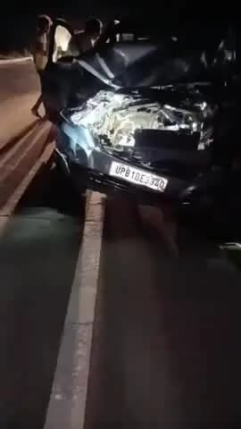 बेगुं: पारसोली थाना क्षेत्र के एनएच 27 पर एचपी पेट्रोल पंप के सामने हुए सड़क हादसे में दो मवेशियों की मौके पर मौत