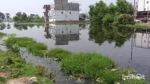 परैया: धर्मशाला में सैकडों एकड़ कृषि भूमि जल जमाव से हुई बेकार, कृषि कार्य प्रभावित होने से किसानों में आक्रोश का माहौल