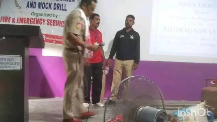 মৰিগাঁও: ভূৰাগাঁও মহাবিদ্যালয়ত দুৰ্যোগ ব্যৱস্থাপনাৰ সজাগতা সভা আৰু 'মক ড্ৰিল' অনুষ্ঠিত
