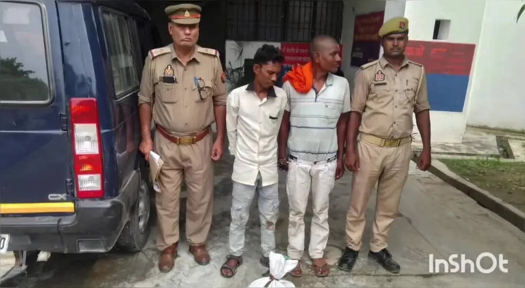 रॉबर्ट्सगंज: सोनभद्र में 11 किलो कॉपर वायर के साथ 2 आरोपियों को किया गया गिरफ्तार