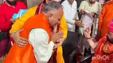 सोनीपत: सोनीपत में ज्योत महोत्सव पर पहुंचे विधायक और मेयर