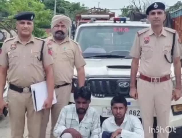 अम्बाला: अंबाला पुलिस ने चोरी के मामले में दो आरोपी किए काबू, चोरीशुदा एलसीडी और बर्तन बरामद