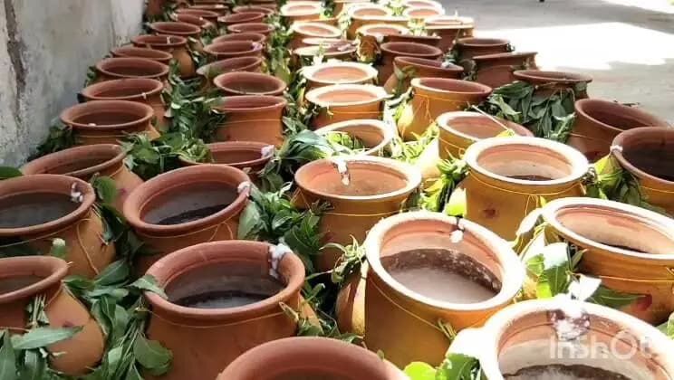 உடையார்பாளையம்: தா.பழூரில் 100+ பக்தர்கள் கஞ்சி கலயம், அக்னி சட்டி கொண்டு நேர்த்திக்கடன் விழா