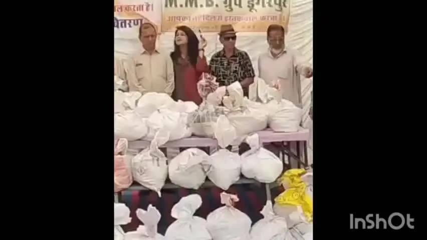 डूंगरपुर: MMB ग्रुप ने 50 जरूरतमंद परिवारों को बांटी राशन किट