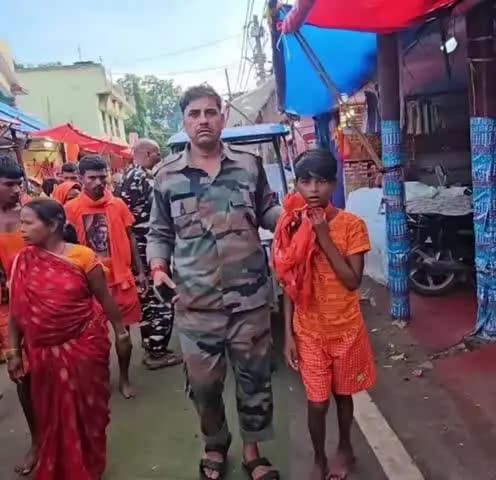देवघर: देवघर में कांवरिया के भेष में एक चोर पकड़ाया