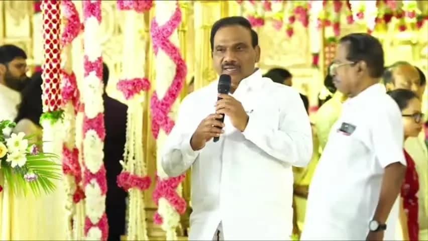 வேளச்சேரி: தமிழ்நாட்டில் சில தறுதலைக் கூட்டங்கள் ஆட்சியில் உள்ளது - ராமச்சந்திரா ஹாலில் ஆ.ராசா சர்ச்சை பேச்சு