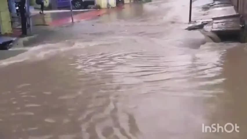 कोरबा: कोरबा के पंडित रविशंकर शुक्ला नगर में बारिश बनी आफत, बिल्डिंग में घुसा पानी और सड़क बनी दरिया, पानी में फंसा मालवाहक