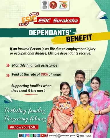 ESIC Dependat Benefit _know your ESIC