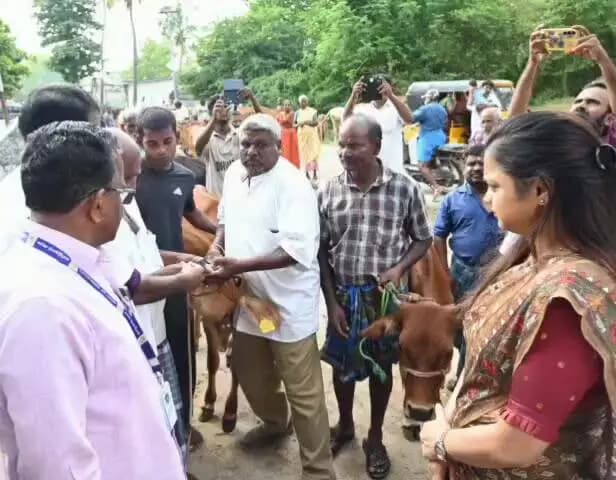 திருவண்ணாமலை: வயலூர் ஊராட்சியில் கால்நடை பராமரிப்புத்துறை சார்பில் சிறப்பு கால்நடை சுகாதார மற்றும் விழிப்புணர்வு முகாம் கலெக்டர் துவக்கி வைத்தார்