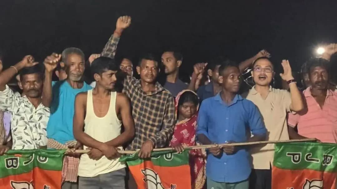 লংথরাই ভ্যালি: ছামনু এলাকায় BJP দলের পক্ষ থেকে একটি যোগদান সভা অনুষ্ঠিত হয়