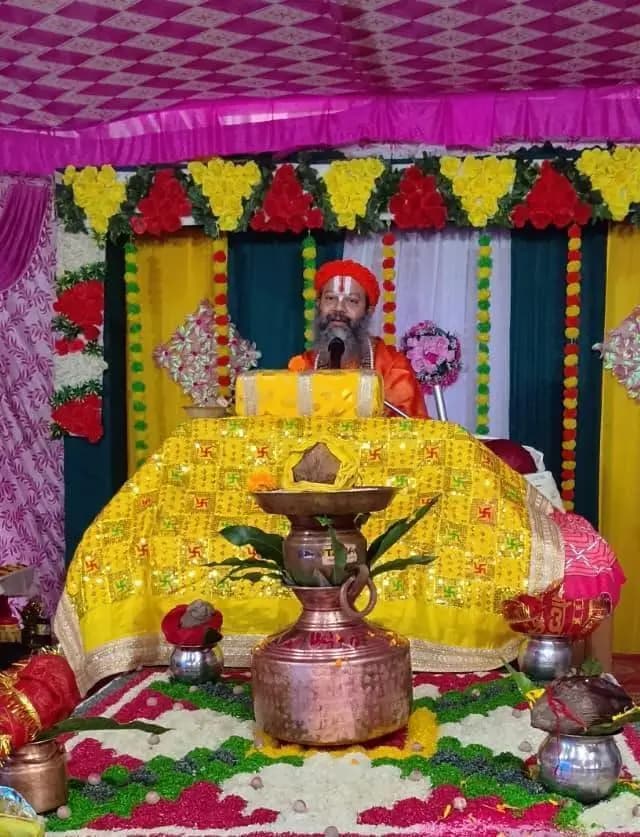 टिहरी: माँ दिन्याली देवी धाम में 6000 फीट की ऊंचाई पर शुरू हुई श्रीमद्भागवत कथा
