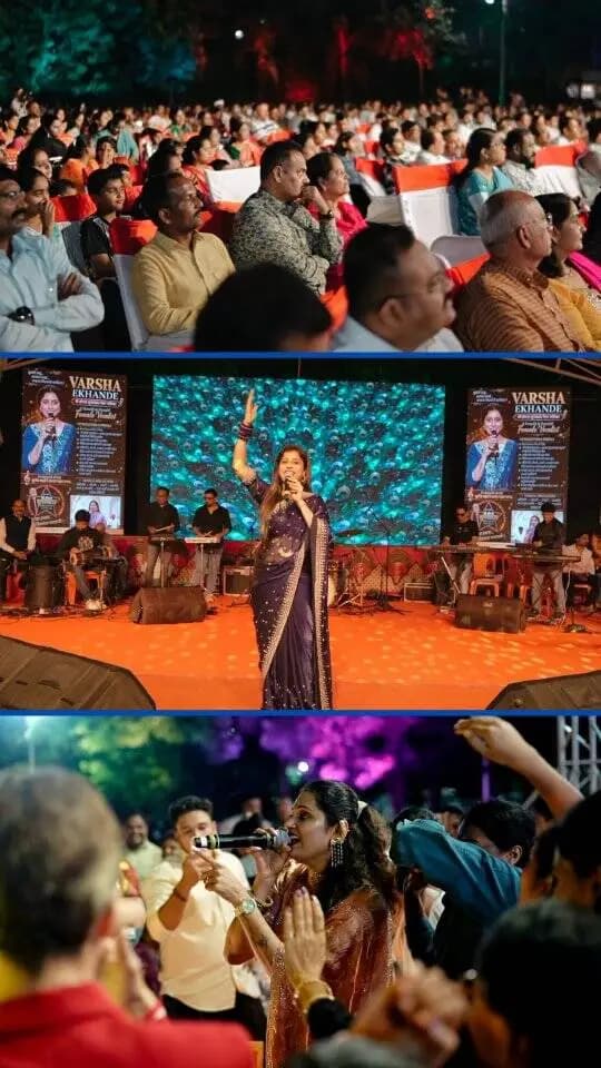 🎶 Music, Devotion & Pure Melodies! ✨
A soulful performance by Swarangini Varsh Ekhande during Sangeet Wari, creating a truly magical musical evening. 🎤🎵
#SangeetWari #SwaranginiEkhande #MusicWari #LivePerformance #MusicalEvening Maharashtra Wari DevotionThroughMusic