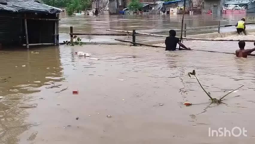जहानाबाद: दर्धा नदी के विकराल रूप से जाफरगंज पुल डूबा, आवागमन बाधित