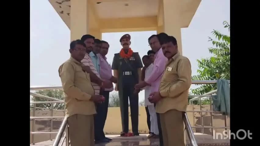 चूरू: चूरू के गांव घां में शहीद हवलदार लखूसिंह की 37वीं पुण्यतिथि पर श्रद्धांजलि