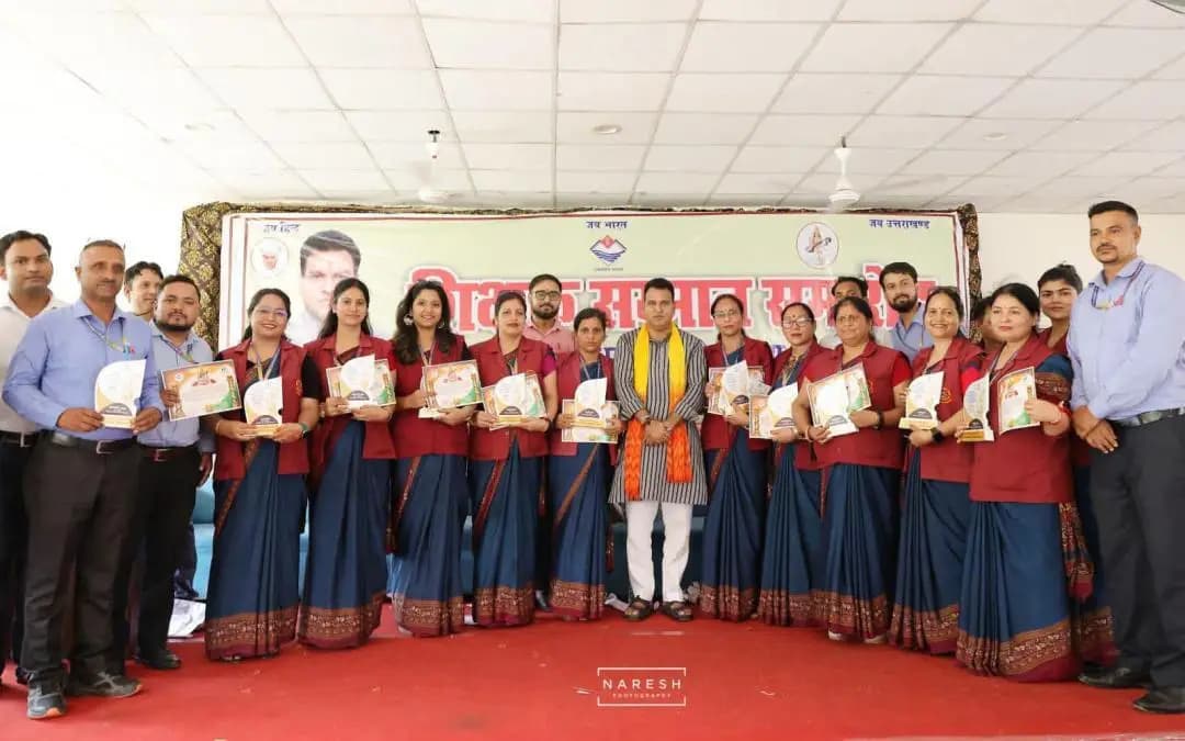 श्रीनगर: देवप्रयाग में 650 शिक्षकों को विधायक विनोद कंडारी ने किया सम्मानित