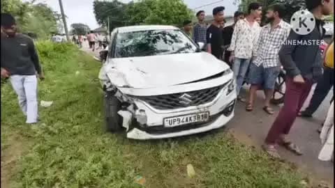 पाली: पाली स्थित पारस फिलिंग स्टेशन के पास तेज रफ्तार कार ने दो बाइकों को मारी जोरदार टक्कर, 6 लोग गंभीर रूप से घायल