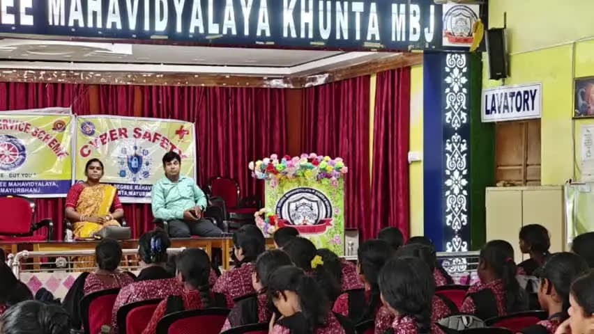 ବାରିପଦା ସଦର: ଖୁଣ୍ଟା ଡିଗ୍ରୀ ମହାବିଦ୍ୟାଳୟରେ ସାଇବର ସୁରକ୍ଷା ସଚେତନତା କାର୍ଯ୍ୟକ୍ରମ ଅନୁଷ୍ଠିତ