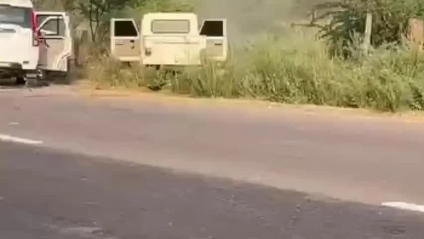 नागौर: नागौर-जोधपुर मार्ग पर टांकला टोल के पास हमले की घटना का वीडियो हुआ वायरल