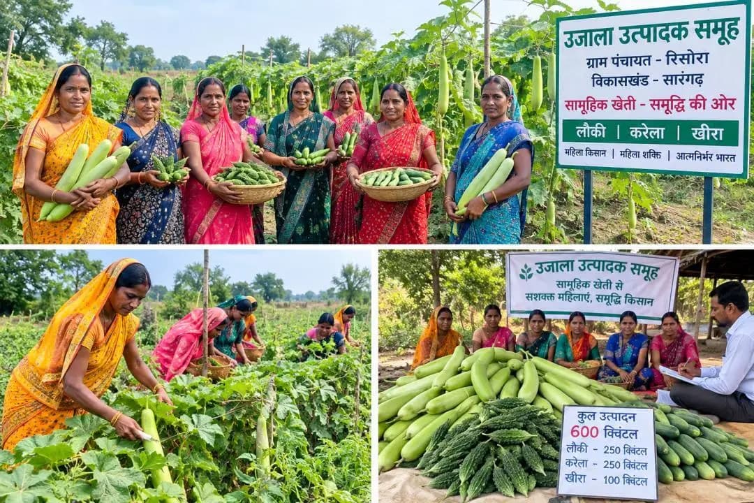 सारंगढ़: सारंगढ़ की 35 महिलाओं ने उगाई 600 क्विंटल सब्जियां, कमाई 6 लाख रुपए
