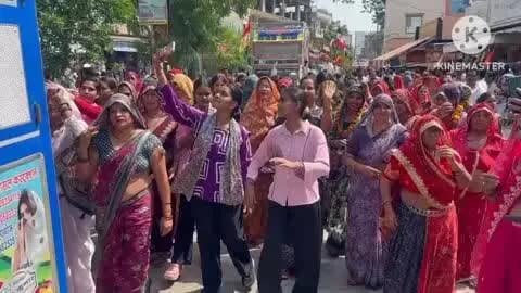 कुचामन सिटी: कुचामन से रामदेवरा के लिए पैदल संघ रवाना हुआ, हजारों लोग जुलूस में रहे मौजूद