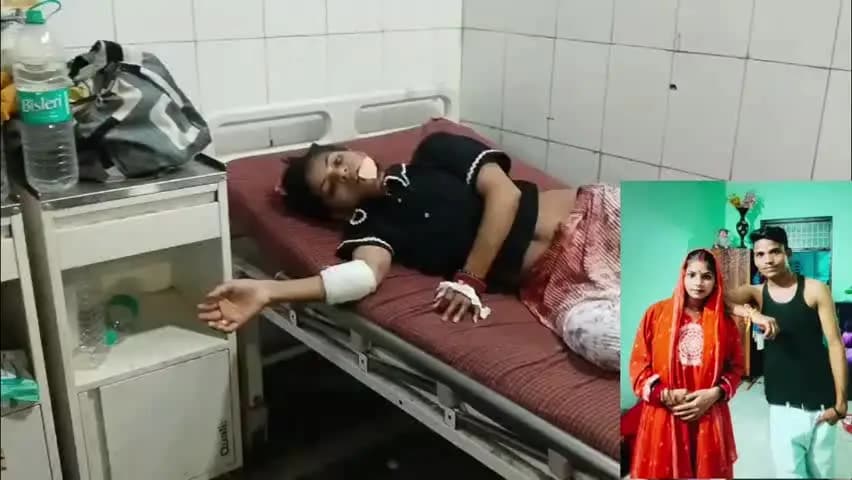 ग्वालियर गिर्द: अफेयर के शक में पति ने सो रही पत्नी के पहले बाल काटे फिर किए चाकू से वार, आरोपी गिरफ्तार