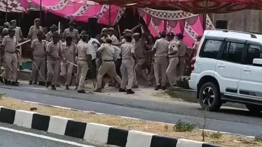 राजगढ़: कानावासी लापता युवती मामले में हमीरवास थाने का घेराव कर रहे पीड़ित परिवार और ग्रामीणों पर लाठीचार्ज का आरोप, कई लोग घायल