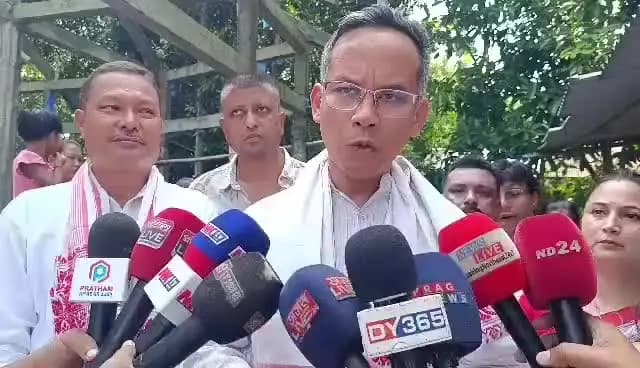 পশ্চিম যোৰহাট: অখিল গগৈৰ মন্তব্যই বিৰোধী ঐক্যমঞ্চক ক্ষতি কৰিলে যোৰহাটত মন্তব্য গৌৰৱ গগৈৰ