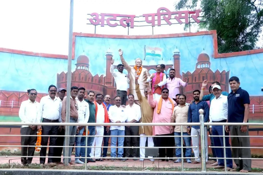 अर्जुंदा: भाजपा प्रदेश उपाध्यक्ष जगन्नाथ पाणिग्रही का अर्जुंदा नगर में जोरदार स्वागत