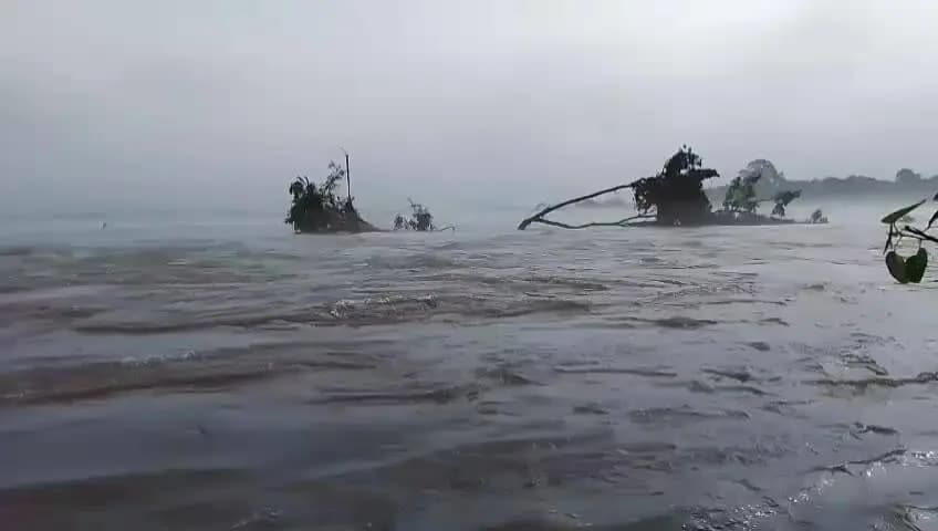 কুমারগ্রাম: সংকোশ নদীর জল বেড়ে যাওয়ায় আতঙ্কে সংকোশ বনবস্তির বাসিন্দারা