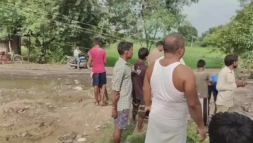 महसी: ललुही में बारिश के कारण सड़क पर गिरा बरगद का पेड़, टूटा विद्युत पोल; दो घंटे ठप रहा आवागमन