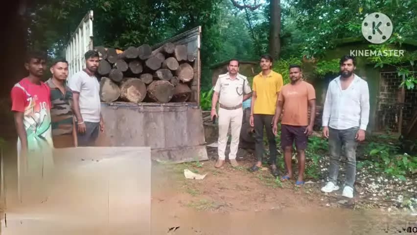 ବଡସାହି: କାପୋଇ ଠାରେ ଚଢାଉକରି ଚୋରା କାଠ ବୋଝେଇ ପିକଅପ ଭ୍ୟାନକୁ ଜବତକଲା ବେତନଟୀ ବନବିଭାଗ, ରାସ୍ତାରେ ଗାଡିଛାଡି କାଠମାଫିଆ ଚମ୍ପଟ