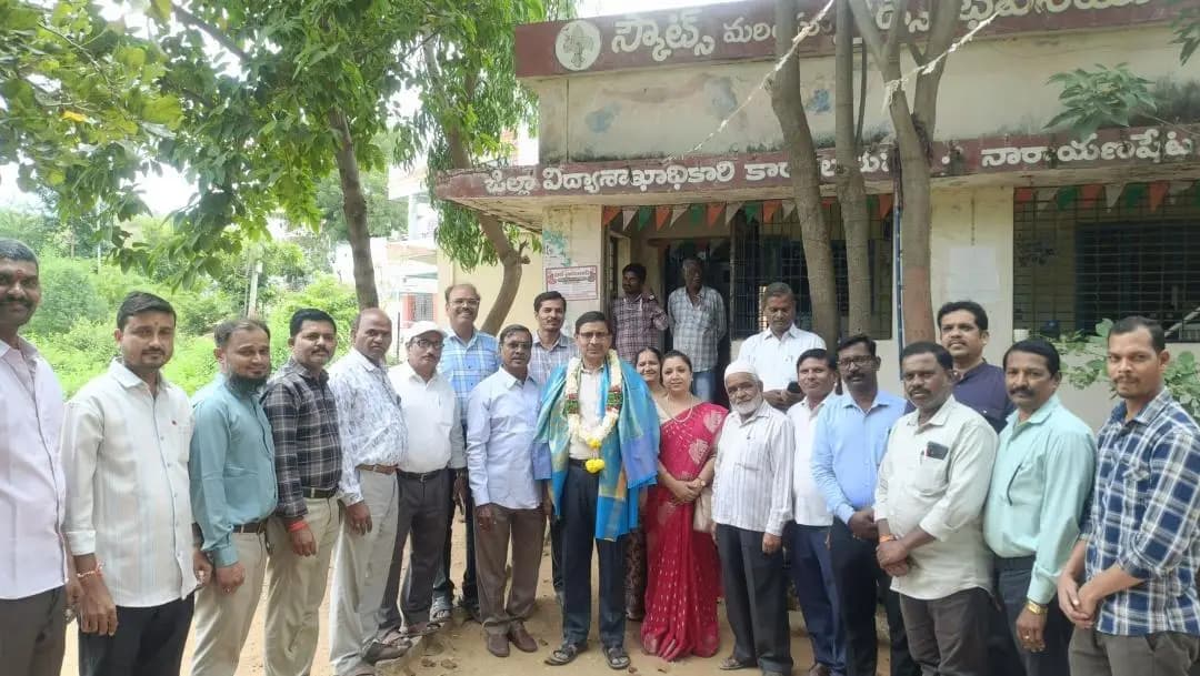 నారాయణపేట్: నారాయణపేట డీఈఓ గోవిందరాజుకు ఘన సన్మానం: ట్రస్మా సభ్యుల అభినందన