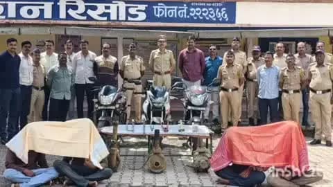 रिसोड: रिसोड पोलिसांची विशेष कामगिरी; ‘कॉम्बिंग ऑपरेशन’मध्ये शेती साहित्य चोरणाऱ्या टोळीला अटक