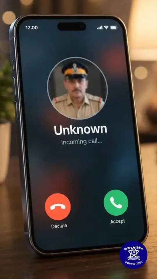 🚨 सायबर क्राईम जनजागृती ही काळाची गरज! 🚨
जागरूकतेतून सुरक्षिततेकडे… सुरक्षिततेतून सशक्त नागरिकांकडे! 🛡️
सायबर फसवणूक, Digital Arrest आणि ऑनलाइन गुन्ह्यांपासून सावध राहा.
विशेषतः Senior Citizens यांनी अनोळखी कॉल, व्हिडिओ कॉल, लिंक किंवा पैशांची मागणी याबाबत सतर्क राहावे.
👮♂️ नागरिकांची सुरक्षा हेच आमचे ध्येय!
📢 हा जनजागृती व्हिडिओ जास्तीत जास्त नागरिकांपर्यंत पोहोचवा आणि शेअर करा.
#CyberCrimeAwareness #CyberSafety #DigitalArrest #DigitalArrestScam #SeniorCitizenSafety SeniorCitizens CyberAwareness OnlineFraud StayAlert StaySafe CitizenSafety DigitalSafety CyberCrime