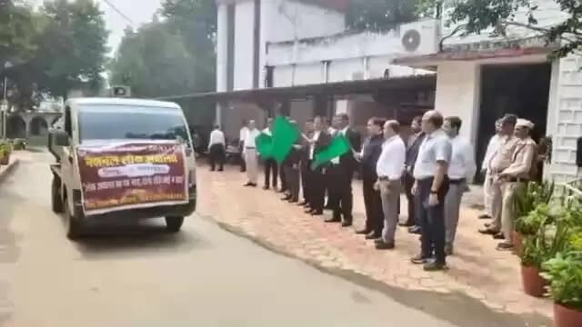 गोपद बनास: नेशनल लोक अदालत के संबंध में जागरूकता रात को जिला न्यायालय से किया गया रवाना