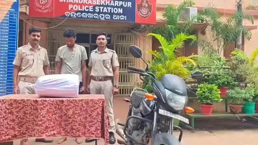 ଭୁବନେଶ୍ୱର: ଇଲେକ୍ଟ୍ରିସିଆନ୍ ସାଜି ଗଞ୍ଜେଇ ବେପାର, ବାଇକ୍ରେ ବୁଲି ବୁଲି ଚାଲିଥିଲା ଗଞ୍ଜେଇ ଡିଲ୍