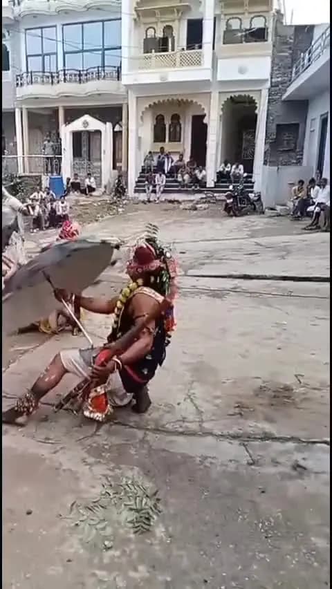 राजसमंद: मेवाड़ के संस्कृति गवरी का आमेट क्षेत्र के गिटोरिया गांव में हुआ आयोजन