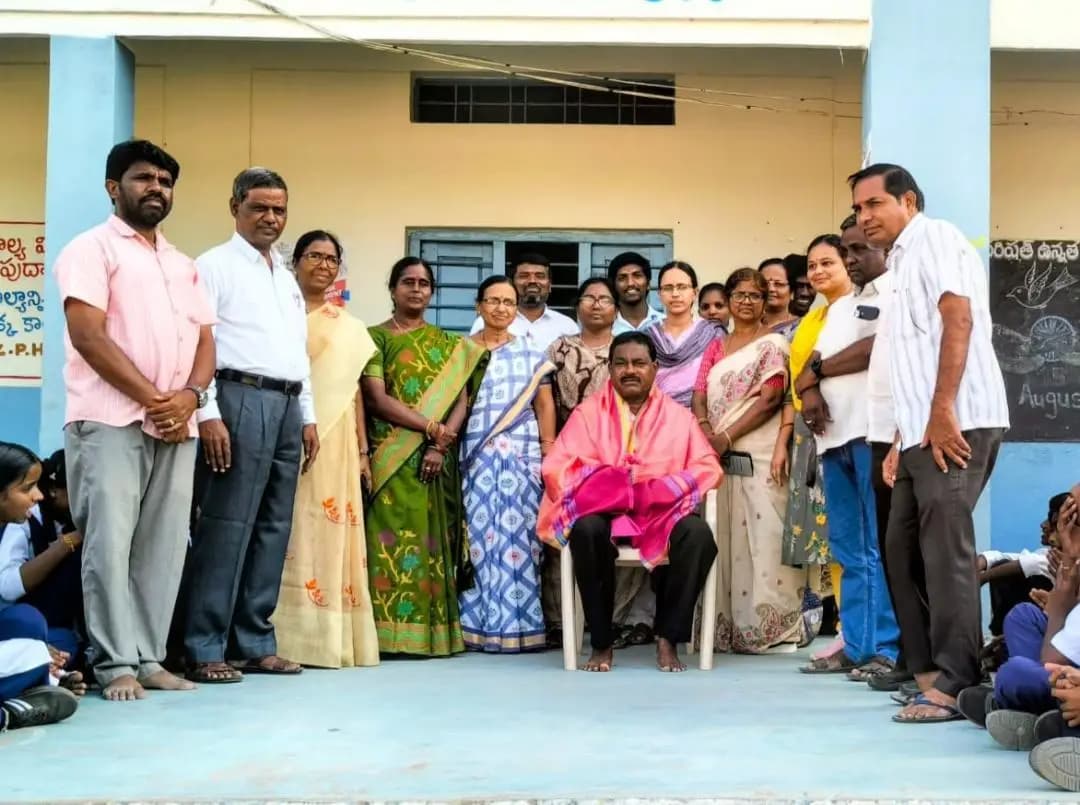 నారాయణపేట్: జాజాపూర్ పాఠశాల పీడీ నర్సింలు గారికి ఘన సన్మానం