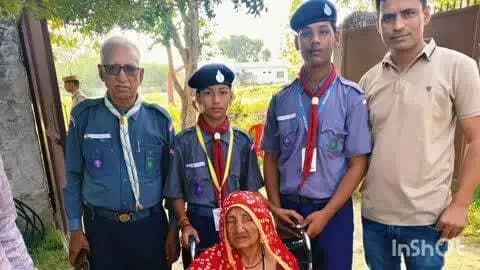 पीसांगन: पीसांगन में 80+ बुजुर्गों को मतदान कराने में कृष्णा केशव के स्काउट्स ने निभाई अहम भूमिका