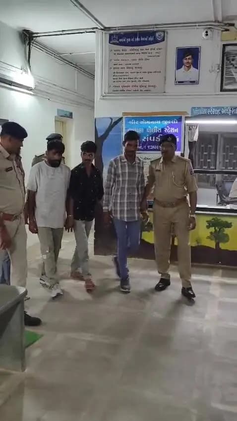 તાલાળા: તાલાલામાં પોલીસકર્મીનું ગળું દબાવી હત્યાનો પ્રયાસ, 4 આરોપીઓની ધરપકડ