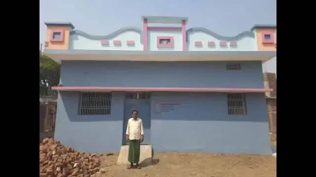 मुंगेली: मुंगेली जिले में प्रधानमंत्री आवास योजना से ग्राम झाफल निवासी कृष्णचंद राजपूत का पक्का मकान बनाने का सपना हुआ साकार