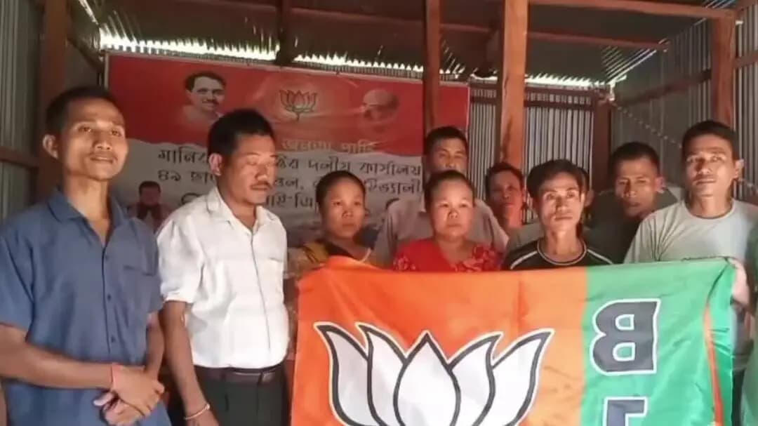 লংথরাই ভ্যালি: ছামনু বিধানসভা এলাকায় বিজেপি দলের পক্ষ থেকে একটি যোগদান সভা অনুষ্ঠিত হয়