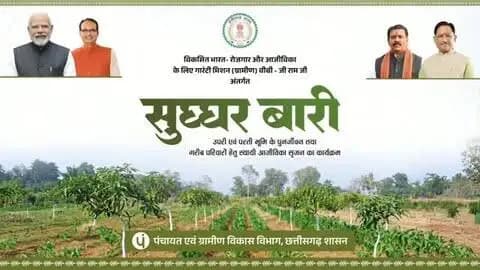 बंजर और परती भूमि को उपजाऊ बनाकर सुग्घर बारी द्वारा ग्रामीण परिवारों के लिए आजीविका का नया आधार तैयार किया जा रहा है।
विकसित भारत–रोजगार और आजीविका के लिए गारंटी मिशन (ग्रामीण) यानी वीबी–जी राम जी के अंतर्गत यह पहल उपरी एवं परती भूमि के पुनर्जीवन के साथ गरीब परिवारों के लिए स्थायी आजीविका के अवसर सृजित कर रही है।
#RuralDevelopment #waterconservation #VBGRAMG #chhattisgarh