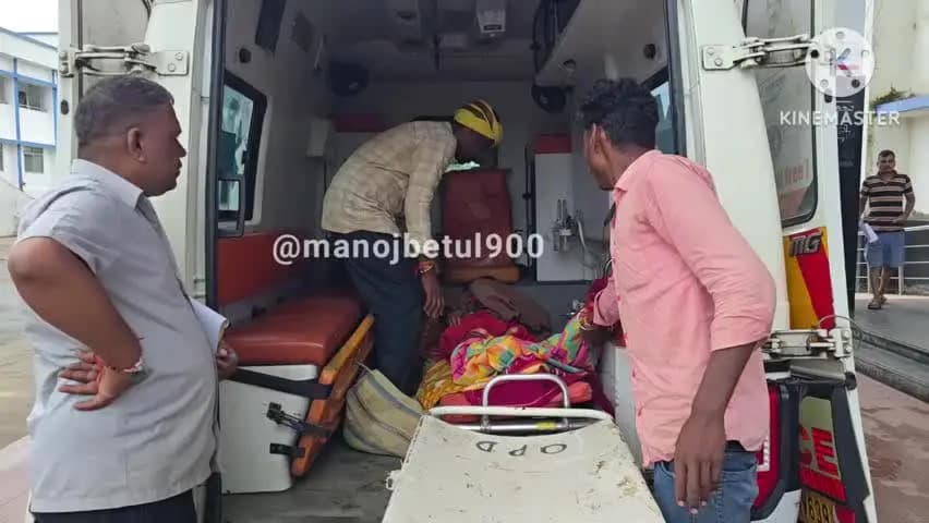 बैतूल: दीवान चारसी गांव: छत से गिरकर बुजुर्ग महिला गंभीर घायल, अस्पताल में भर्ती