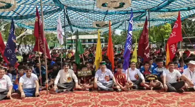 शाहपुर: दुर्गेला में शाहपुर जोन की छात्र अंडर-19 खेलकूद प्रतियोगिता का शुभारंभ
