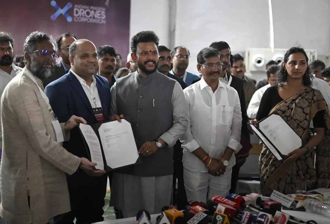 కంది: ఏపీలో డ్రోన్ సిటీ నిర్మాణం: TiHAN మరియు ఆంధ్రప్రదేశ్ డ్రోన్స్ కార్పొరేషన్ ఒప్పందం