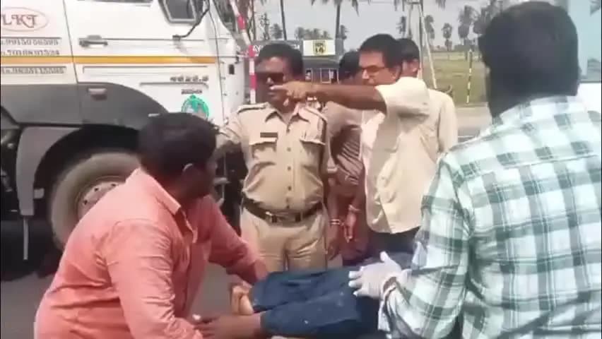 శ్రీ పొట్టి శ్రీరాములు నెల్లూరు: హైవే పై ఆక్సిడెంట్...మహిళ స్పాట్ డెడ్