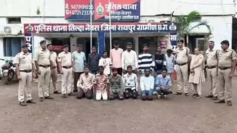 तिल्दा: तिल्दा नेवरा पुलिस ने शांति व्यवस्था बिगाड़ने की आशंका वाले 14 लोगों को भेजा जेल