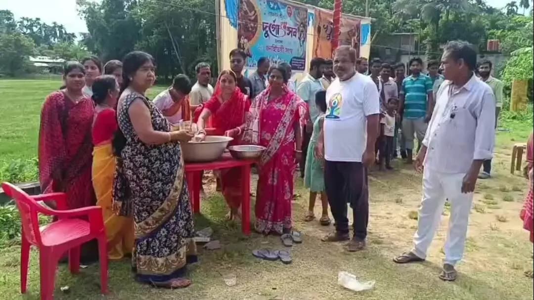 কৈলাশহর: কৈলাসহর দুরগাপুর এলাকায় একটি খুটি পূরযা অনুষ্টিত হয়