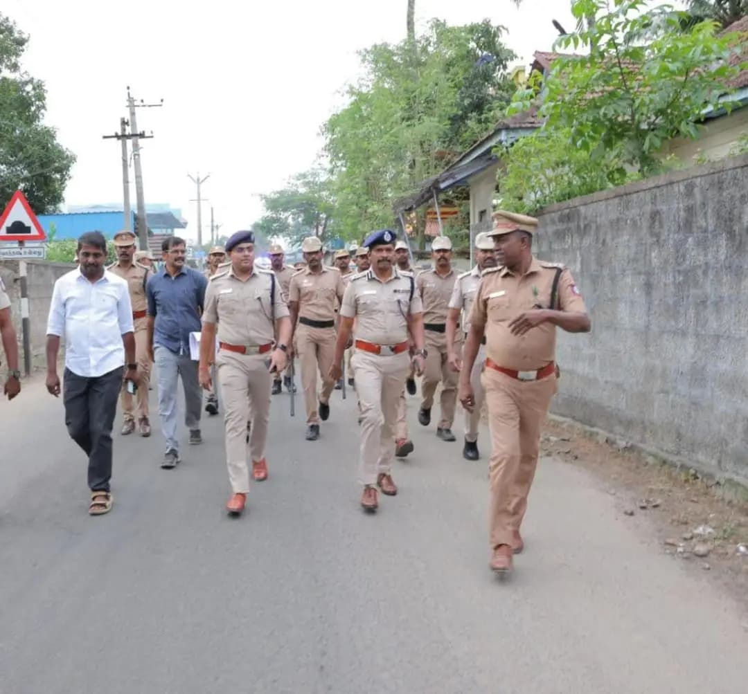 அகஸ்தீஸ்வரம்: கன்னியாகுமரி: விநாயகர் சதுர்த்தி பாதுகாப்பு ஏற்பாடுகளை டிஐஜி நேரில் ஆய்வு
